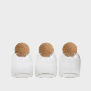 Cork Ball Glass Jars - Pick and Mix Set