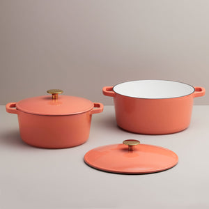 5-Piece Recycled Cast Iron Cookware Set - Terracotta