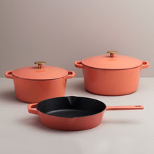 Load image into Gallery viewer, 5-Piece Recycled Cast Iron Cookware Set - Terracotta