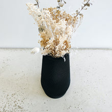 Load image into Gallery viewer, Recycled Wave Vase - Black