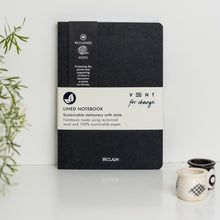 Load image into Gallery viewer, Notebook - Recycled Wool - Black