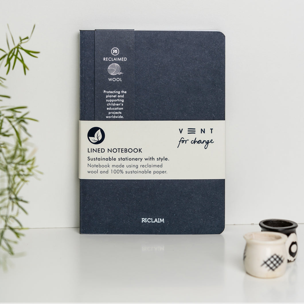 Notebook - Recycled Wool - Blue