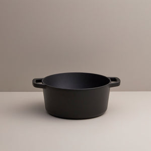 Recycled Cast Iron 3.3l Casserole - Black