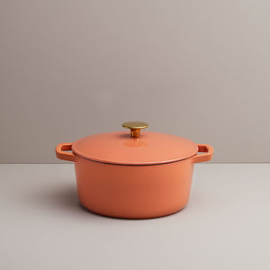 Recycled Cast Iron 3.3l Casserole - Terracotta