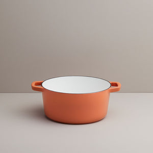 Recycled Cast Iron 3.3l Casserole - Terracotta