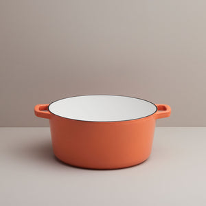 Recycled Cast Iron 5.2l Casserole - Terracotta
