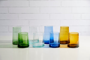 Recycled Moroccan Glasses - Clear