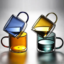 Load image into Gallery viewer, Double Walled Glass Mug - Yellow