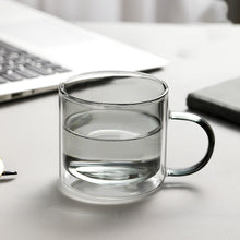 Load image into Gallery viewer, Double Walled Glass Mug - Grey