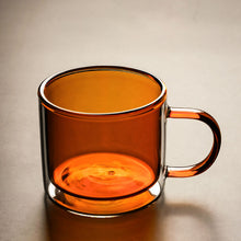 Load image into Gallery viewer, Double Walled Glass Mug - Orange