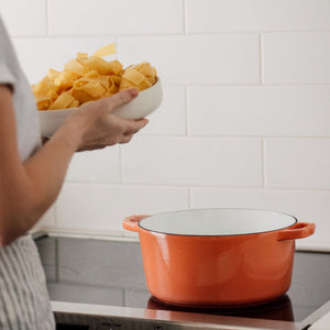 Recycled Cast Iron 5.2l Casserole - Terracotta