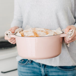 Recycled Cast Iron 3.3l Casserole - Dusty Pink