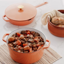 Load image into Gallery viewer, Recycled Cast Iron 5.2l Casserole - Terracotta