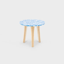 Load image into Gallery viewer, Round Side Table - Eco Ply Legs - Marbled Coal