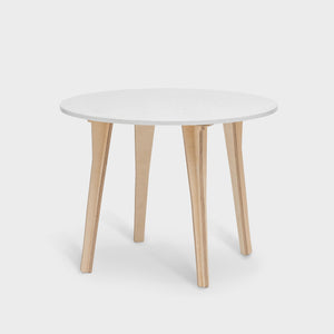 Ply Round Dining Table - Chalk