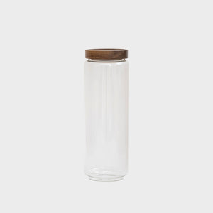 Wooden Lid Glass Jar - 500ml