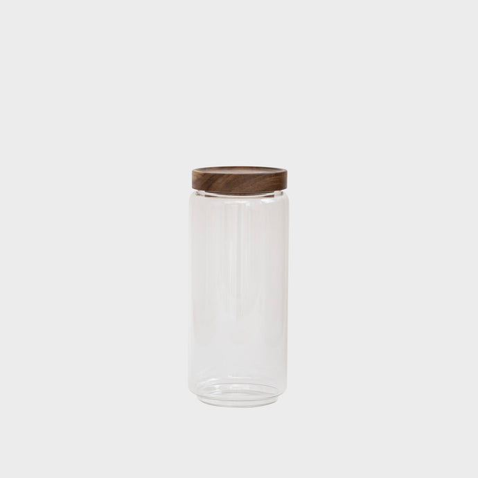 Wooden Lid Glass Jar - 1000ml
