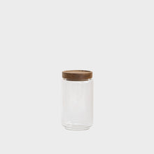 Load image into Gallery viewer, Wooden Lid Glass Jar - 750ml