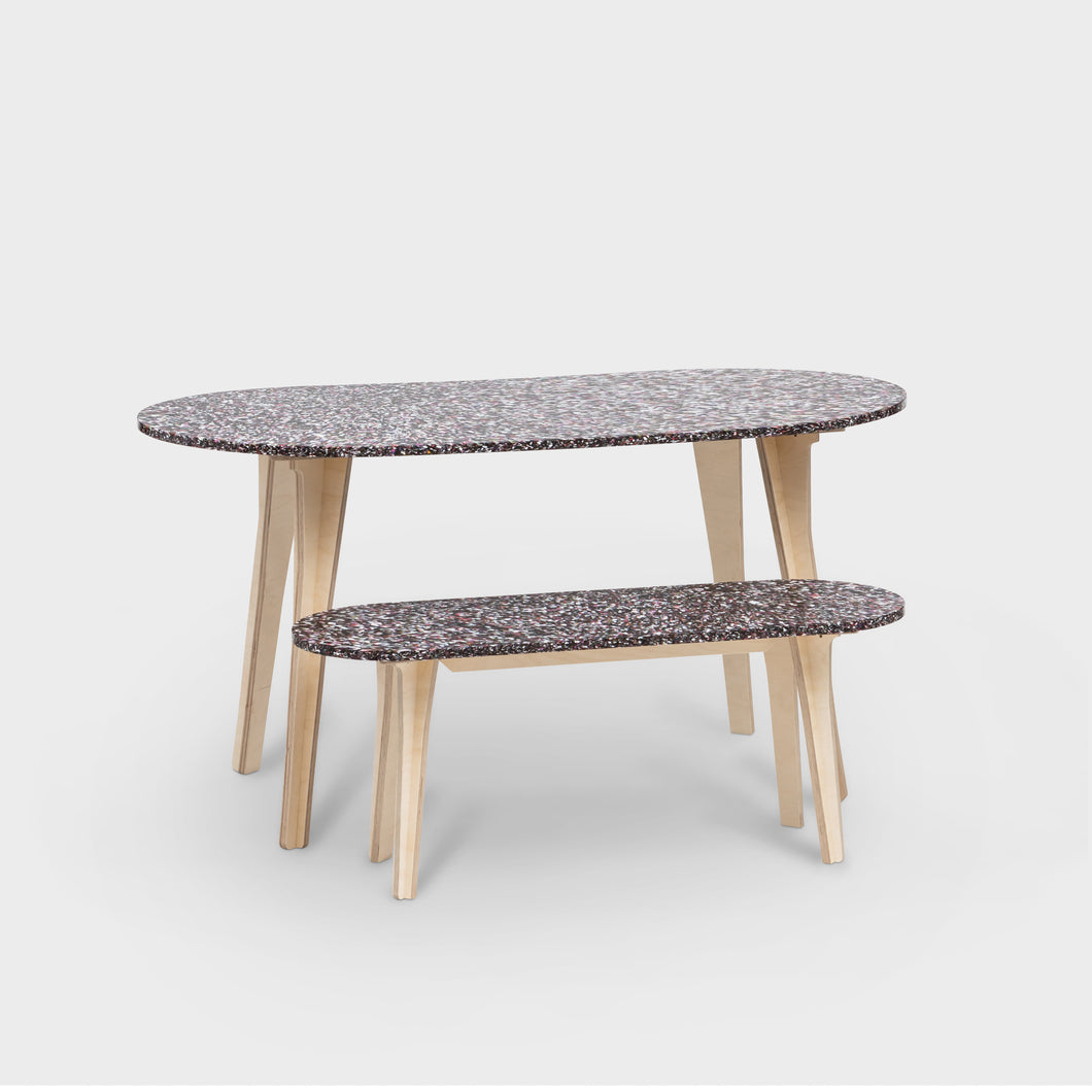 Ply Pill Dining Table - Speckled