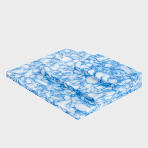Set of 3 Chopping Boards - Marbled Blue