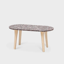 Load image into Gallery viewer, Pill Coffee Table - Eco Ply Legs - Marbled Blue