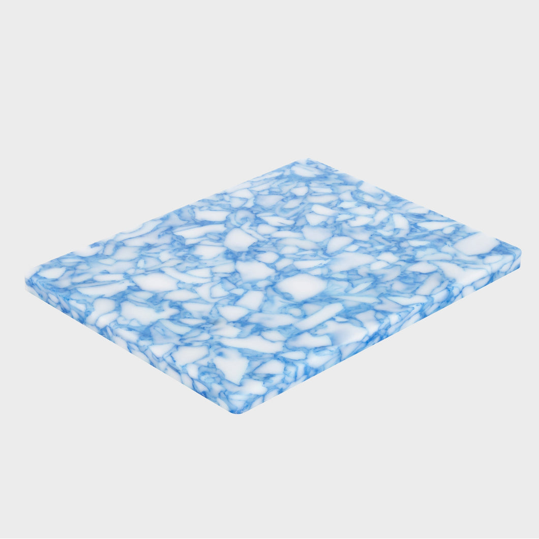 Large Chopping Board - Marbled Blue