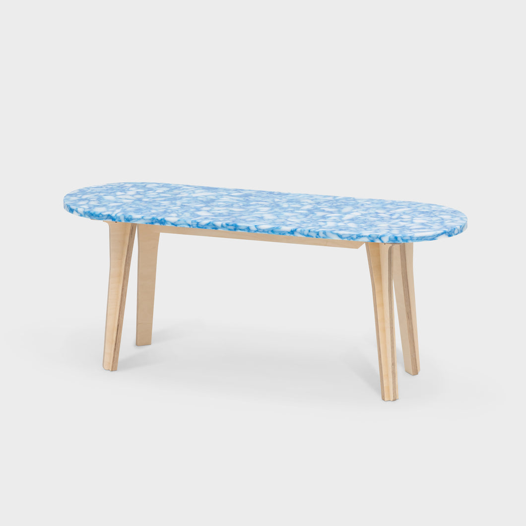 Ply Bench - Marbled Blue
