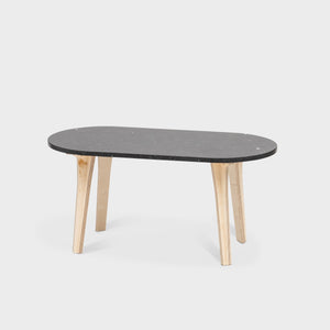 Pill Coffee Table - Eco Ply Legs - Chalk