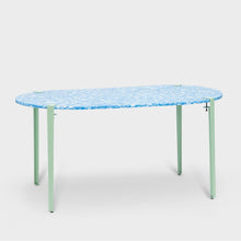 Load image into Gallery viewer, Pill Dining Table - Marbled Blue