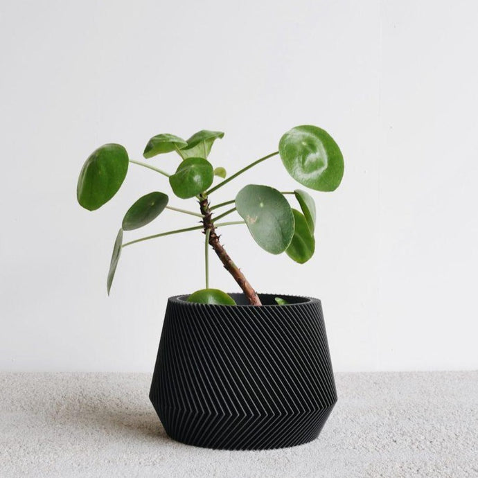 Recycled Oslo Planter - Black