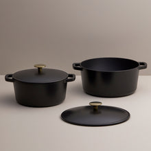 Load image into Gallery viewer, 4-Piece Recycled Cast Iron Cookware Set - Black