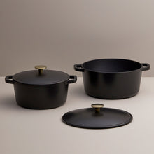 Load image into Gallery viewer, 5-Piece Recycled Cast Iron Cookware Set - Black