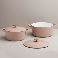Load image into Gallery viewer, 5-Piece Recycled Cast Iron Cookware Set - Dusty Pink