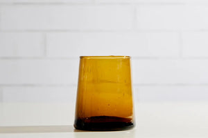 Recycled Moroccan Glasses - Amber
