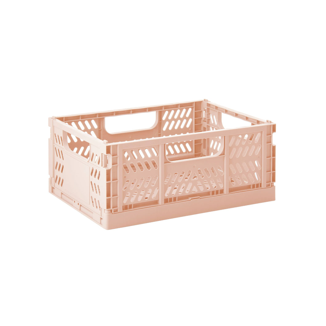 Large Recycled Collapsible Crate - Blush